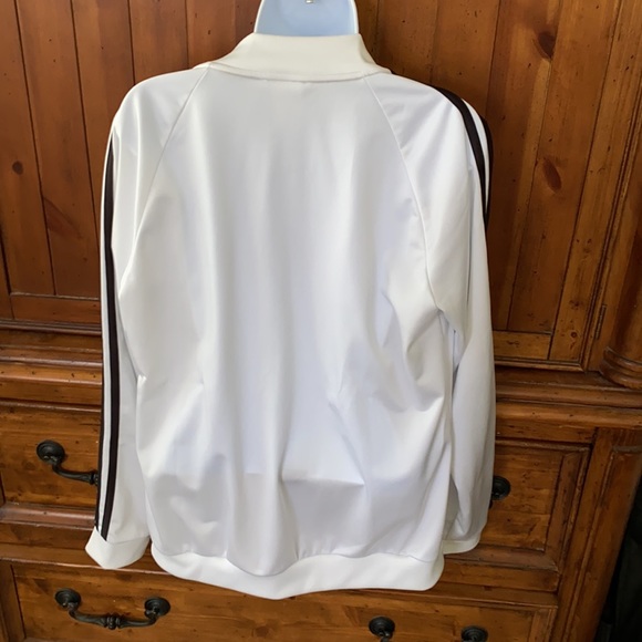 NEW Adidas  track Jacket White with black stripes - Picture 10 of 10